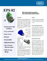 Raco EPS 02 Operating Instructions Manual preview