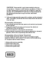 Предварительный просмотр 2 страницы Raco MA3-4 Disassembly Instructions