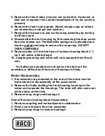 Предварительный просмотр 3 страницы Raco MA3-4 Disassembly Instructions