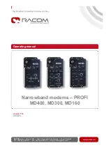 Preview for 1 page of RACOM MD400 Operating Manual