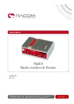 RACOM RipEX User Manual preview