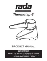 Preview for 1 page of rada thermotap-3 Product Manual