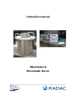 RADAC WaveGuide Instruction Manual предпросмотр