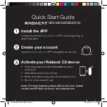 Radacat GPS MESSENGER C2 Quick Start Manual preview