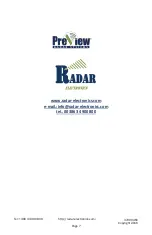 Preview for 10 page of Radar Electronics PreView CD6102 Operating Manual