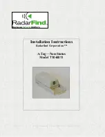 RadarFind T10-B011 Installation Instructions Manual preview