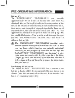 Preview for 8 page of RadarHAWK RadarHAWK Traveller II Operation Manual