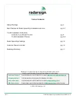 Preview for 3 page of Radarsign TC-400 Installation Manual