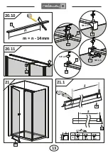 Preview for 13 page of Radaway 37550-01-01NL Assembly Instruction Manual