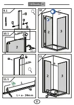 Preview for 9 page of Radaway 380130-71L Assembly Instruction Manual