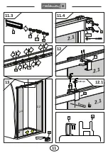 Предварительный просмотр 11 страницы Radaway 380224-01 Assembly Instruction Manual