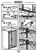 Предварительный просмотр 14 страницы Radaway 380224-01 Assembly Instruction Manual