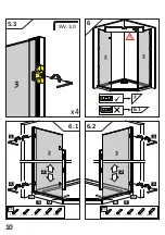 Preview for 10 page of Radaway 385010-54-01L Assembly Instruction Manual