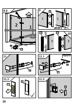 Предварительный просмотр 14 страницы Radaway 385010-54-01L Assembly Instruction Manual