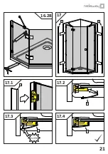 Предварительный просмотр 21 страницы Radaway 385010-54-01L Assembly Instruction Manual