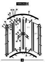 Preview for 2 page of Radaway Afrodyta 1474-71341 Assembly Instruction Manual