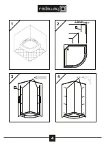 Preview for 4 page of Radaway Afrodyta 1474-71341 Assembly Instruction Manual