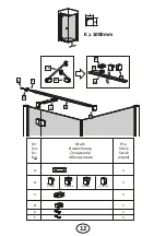 Preview for 12 page of Radaway Almatea KDJ Assembly Instruction Manual