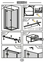 Preview for 13 page of Radaway Almatea KDJ Assembly Instruction Manual