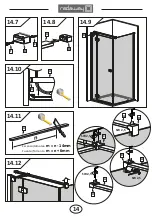 Preview for 14 page of Radaway Almatea KDJ Assembly Instruction Manual