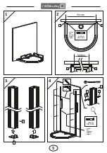 Предварительный просмотр 5 страницы Radaway Almatea P Assembly Instruction Manual