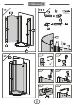 Предварительный просмотр 9 страницы Radaway Almatea P Assembly Instruction Manual