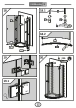 Предварительный просмотр 12 страницы Radaway Almatea P Assembly Instruction Manual