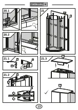 Предварительный просмотр 13 страницы Radaway Almatea P Assembly Instruction Manual