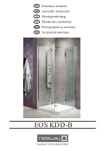 Radaway EOS KDD-B Assembly Instruction Manual preview