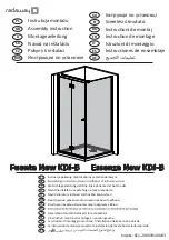 Radaway Fuenta New KDJ-B Assembly Instruction Manual preview