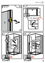 Preview for 9 page of Radaway Fuenta New KDJ-B Assembly Instruction Manual