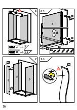 Предварительный просмотр 16 страницы Radaway Fuenta New KDJ+S Assembly Instruction Manual