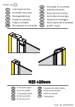 Предварительный просмотр 1 страницы Radaway NES +20mm Assembly Instruction