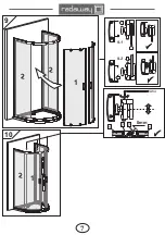 Предварительный просмотр 7 страницы Radaway Premium Plus P Assembly Instruction Manual