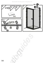 Предварительный просмотр 16 страницы Radaway Twist DW Assembly Instruction Manual