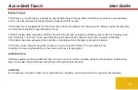 Preview for 15 page of Radcal Accu-Gold Touch User Manual