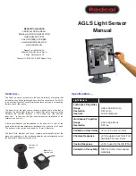 Radcal AGLS Manual preview