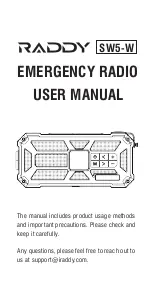Raddy SW5-W User Manual preview
