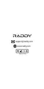 Предварительный просмотр 34 страницы Raddy SW5-W User Manual