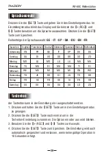 Preview for 34 page of Raddy WF-60C User Manual