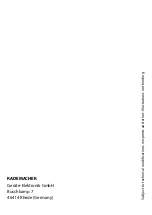 Preview for 32 page of RADEMACHER 3514 06 63 Instruction Manual