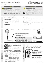 RADEMACHER RolloTube S-line Sun DuoFern Brief Instructions For Installation And Initial Commissioning preview