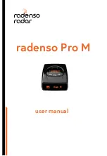 Radenso Pro M User Manual preview