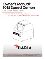 Radia 0-1015-PB Owner'S Manual preview