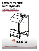 Radia 5925 DynoMix Owner'S Manual preview