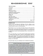 Preview for 2 page of Radial Engineering BASSBONE OD User Manual