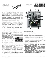 Preview for 1 page of Radial Engineering Bones TEXAS OVERDRIVE Owner'S Manual