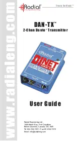 Предварительный просмотр 1 страницы Radial Engineering DAN-TX User Manual