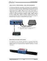 Предварительный просмотр 8 страницы Radial Engineering DiNET DAN-TX2 User Manual