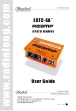 Radial Engineering EXTC-SA REAMP User Manual предпросмотр